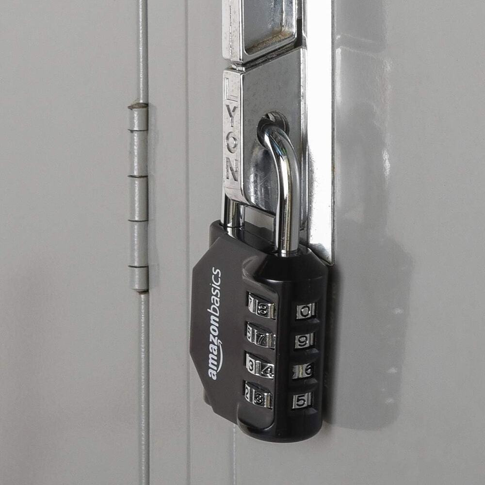 🔥Secure 4-Digit Combination Lock 2-Pack in Black & Silver Keyless Convenience🔥 - Picture 4 of 4